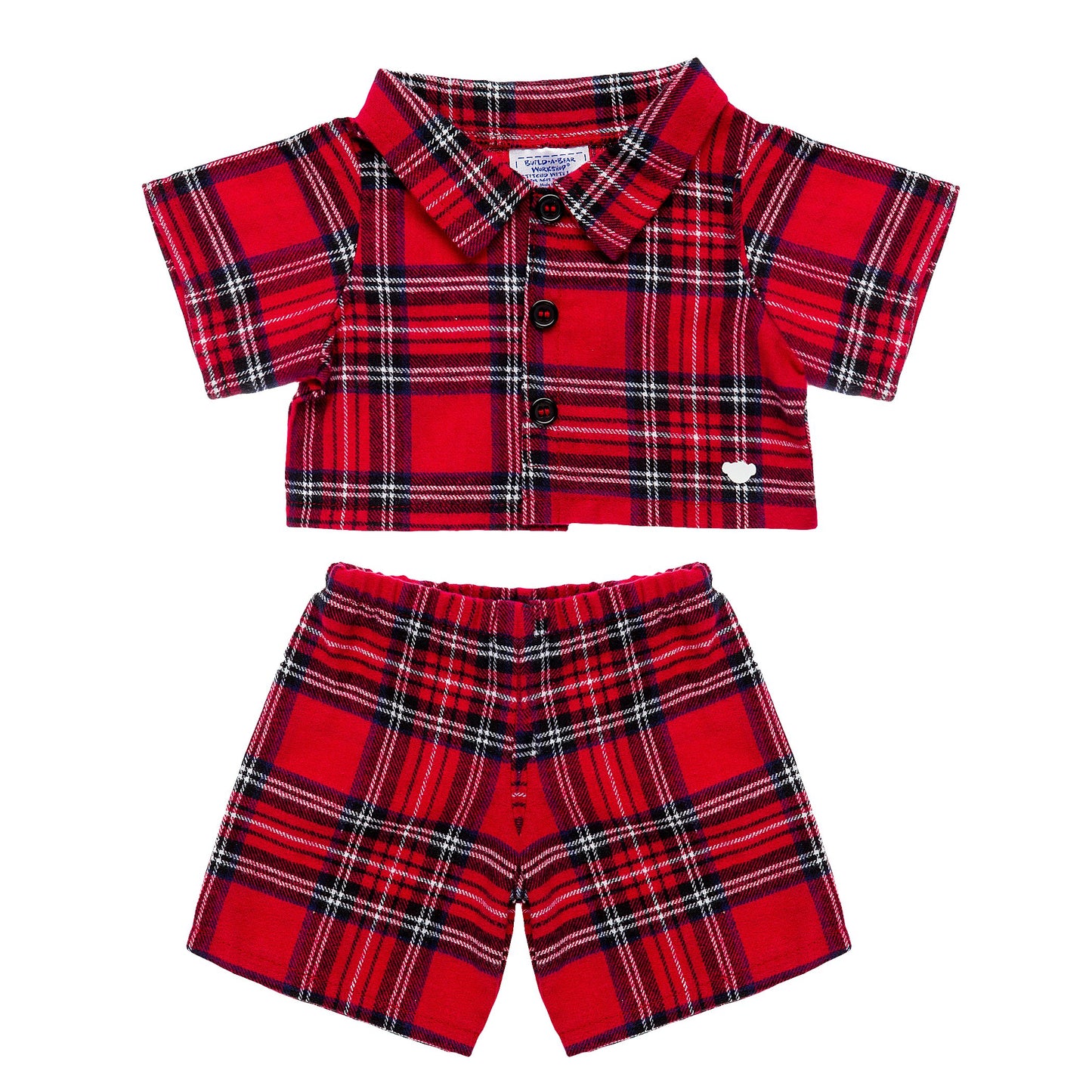 Pijama Escoses Rojo Build-A-Bear