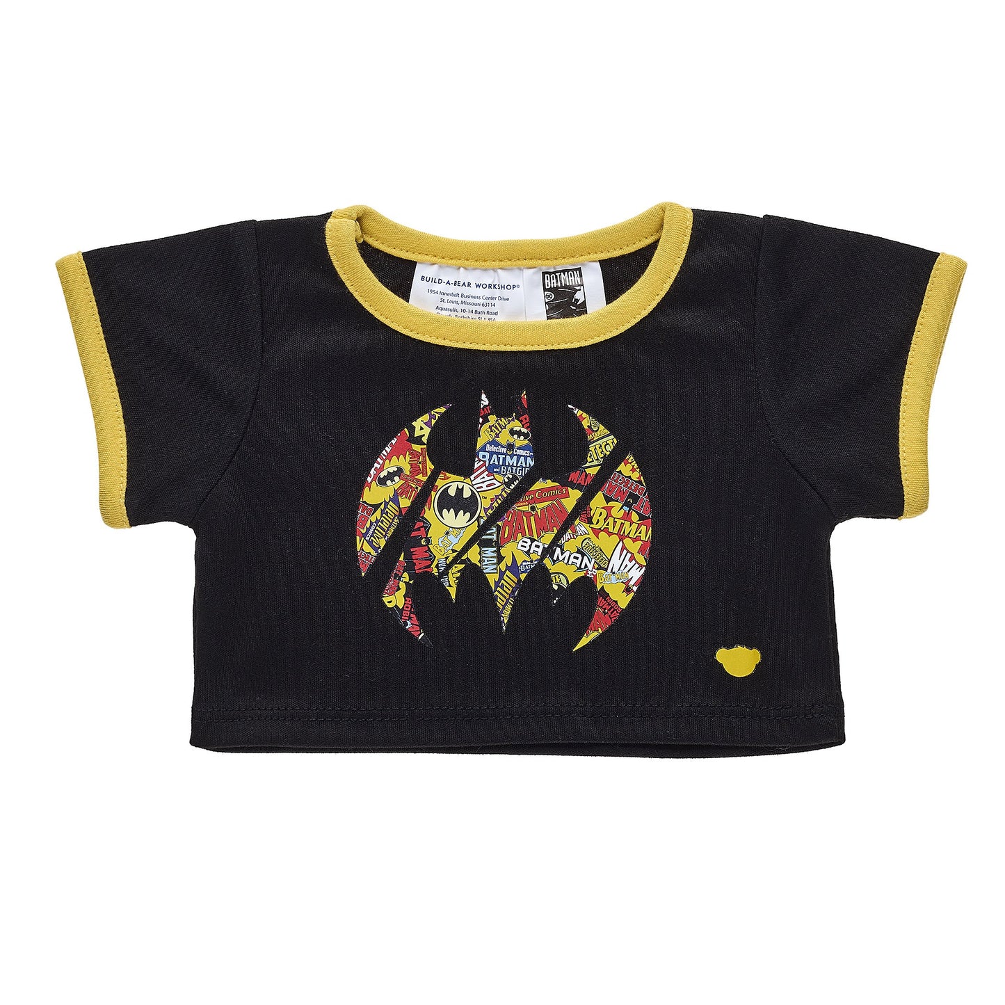 Polera Negra Logo Batman Build-A-Bear