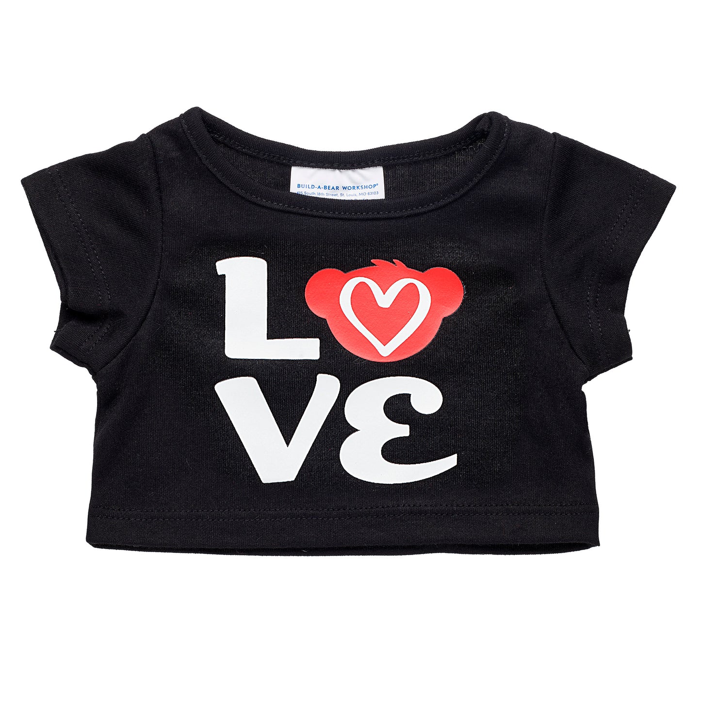 Polera Negra Love Build-A-Bear