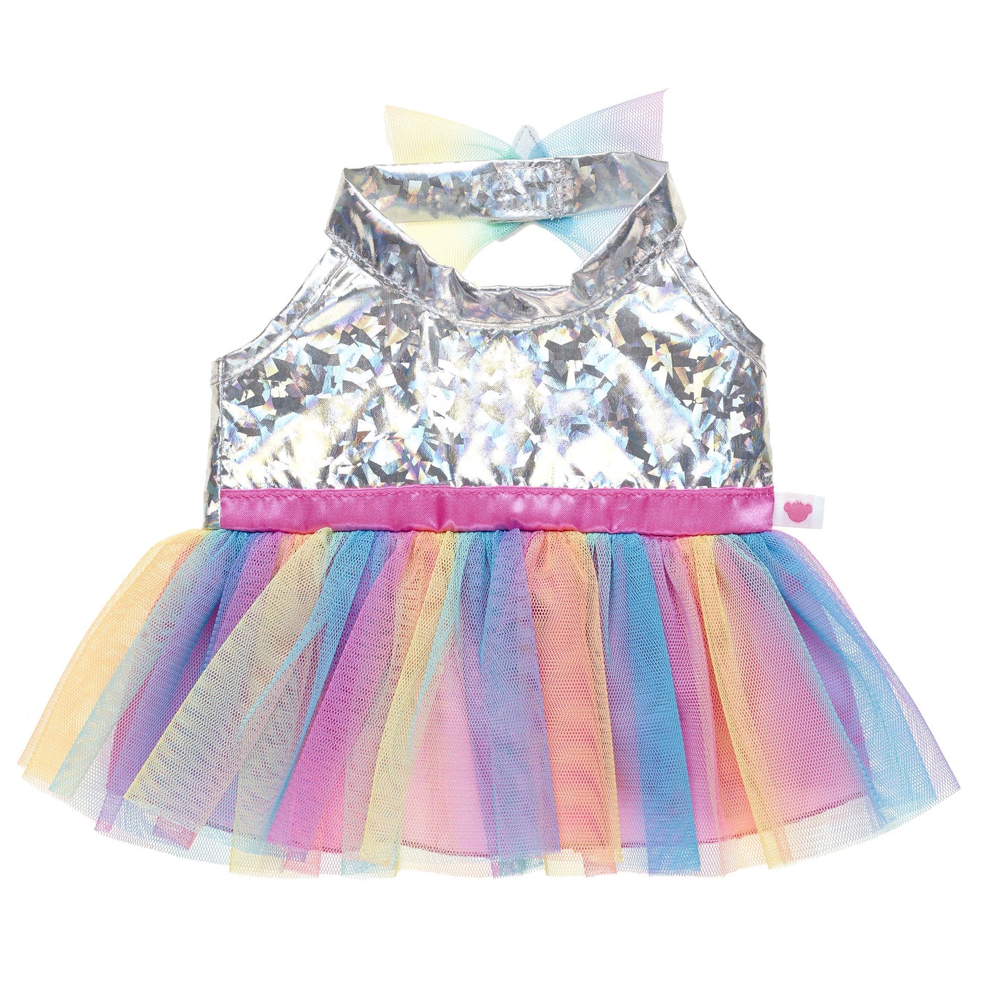 Vestido Top Tornasol Y Tutu Arcoiris Build-A-Bear