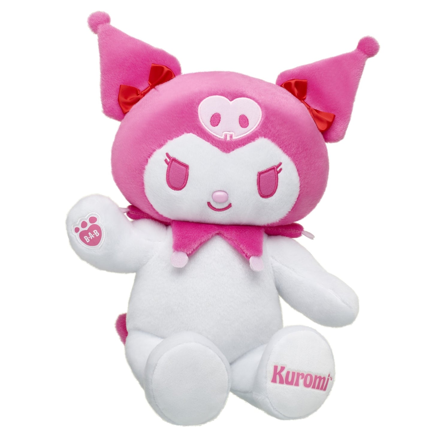 Peluche kuromi rosa val 25 sanrio Build-A-Bear