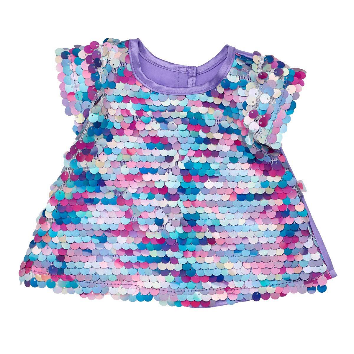 Vestido Lentejuelas Tornasol Honey Girls Build-A-Bear Categoría: Vestido Tipo producto:  Doll Accessories