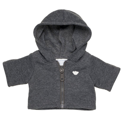Poleron Cierre Gris Oscuro Build-A-Bear