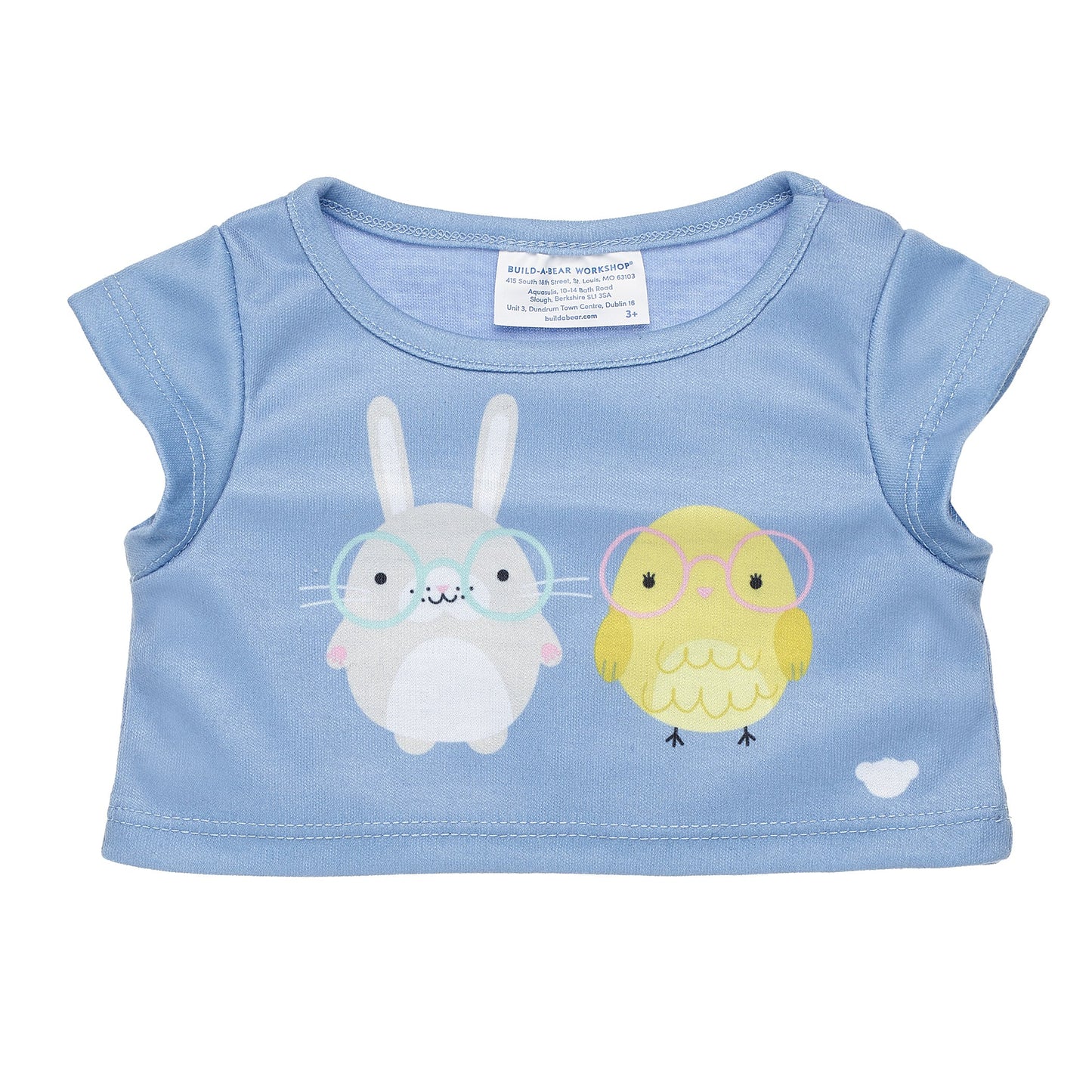 Polera Morada Conejo Y Pollito Build-A-Bear