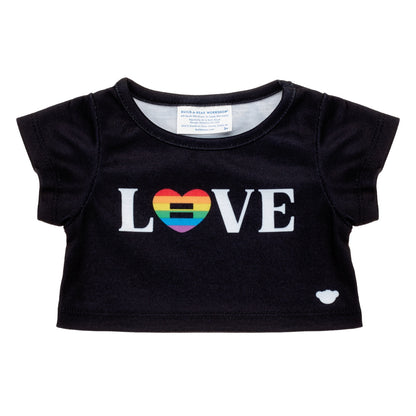 Polera Negra Love Build-A-Bear