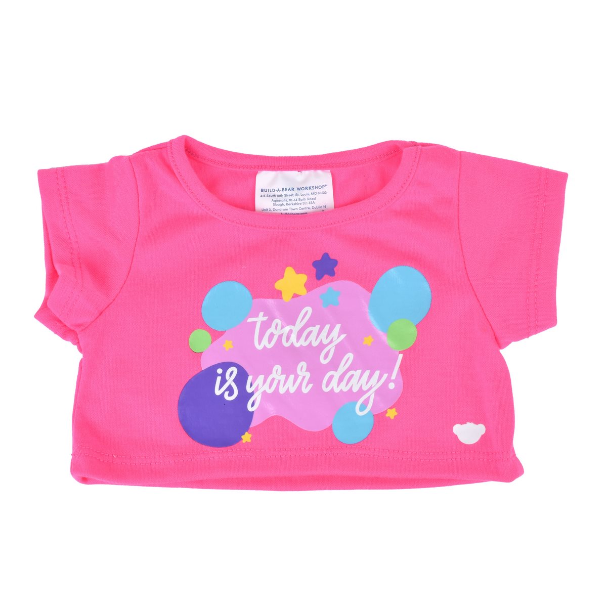 Polera Rosada Today Is Your Day Build-A-Bear Categoría: Polera Tipo producto:  Doll Accessories